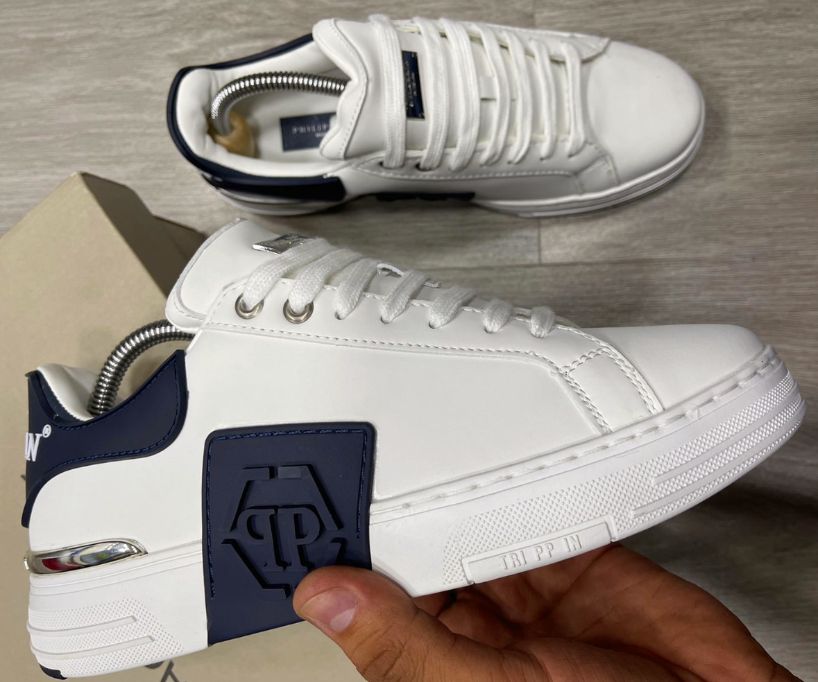 tenis philipp plein original hombre color blanco azul Comprar tienda onlineshoppingcenterg Colombia centro de compras en linea